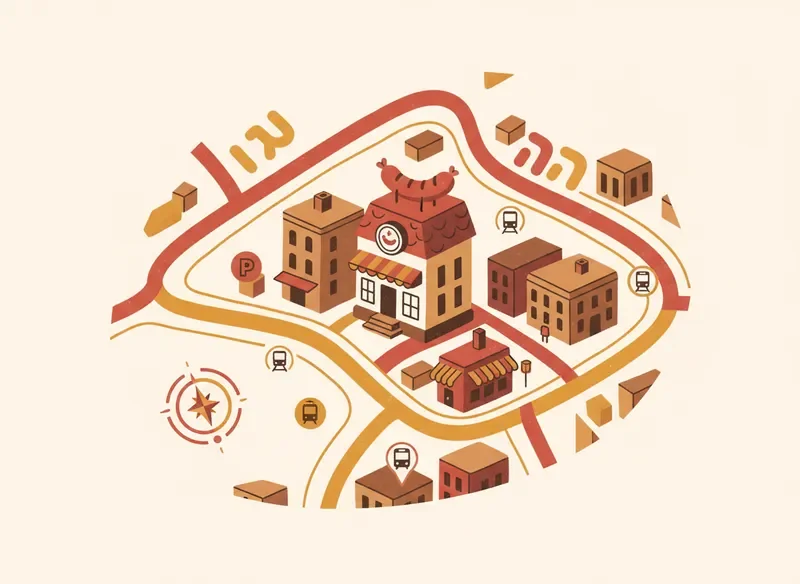 מפת מיקום חנות נקניקים מומלצת