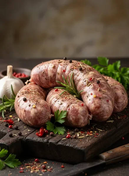 נקניקים איכוtiים עם תבלינים טריים